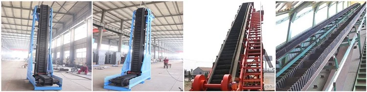 Good Service Chemical Industry Grain Transport Belting Sidewall Steep Inclined Belt Conveyor